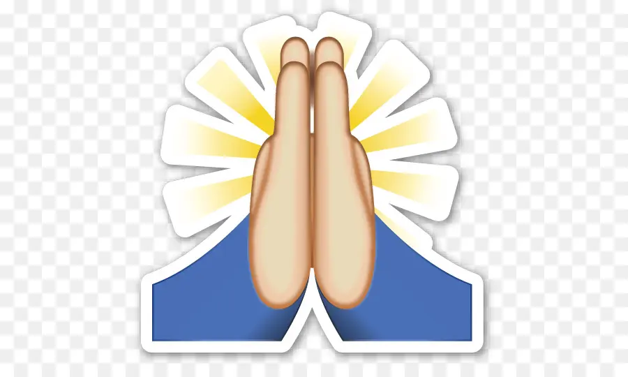 Las Manos En Oración，Emoji PNG