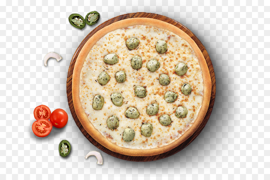 Pizza Con Aderezos Verdes，Queso PNG