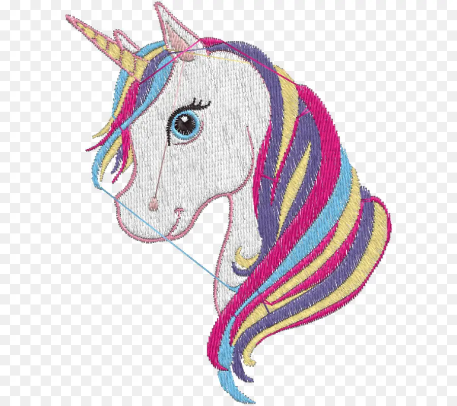 Bordado，Unicornio PNG