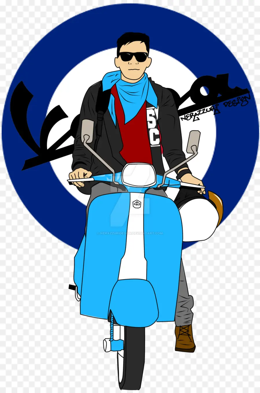 Camiseta，Scooter PNG