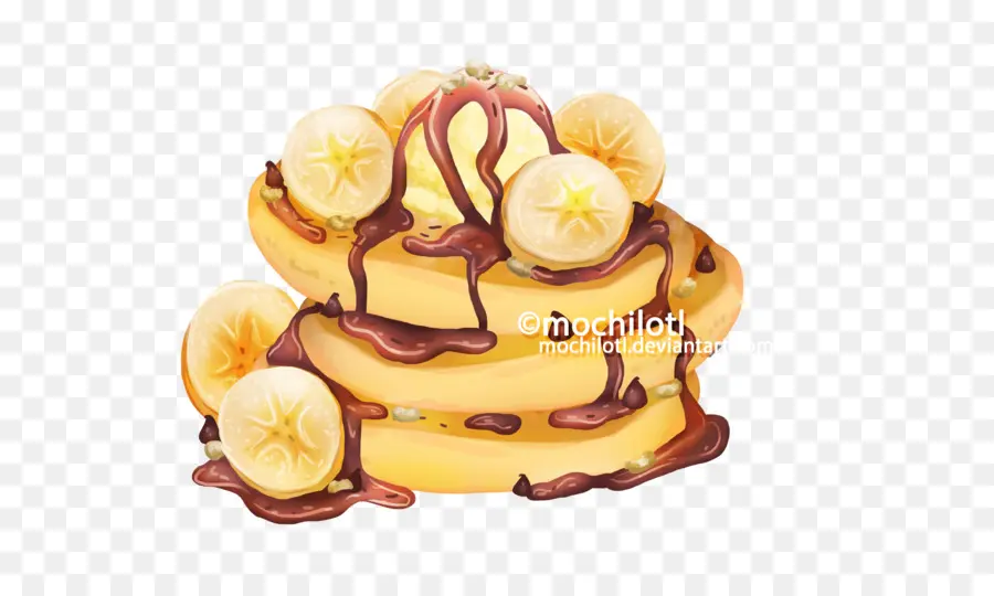 Panqueques，Banana PNG