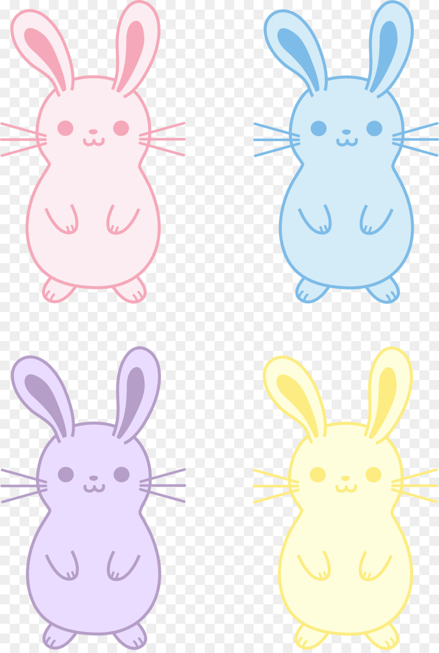 Conejitos，Pastel PNG