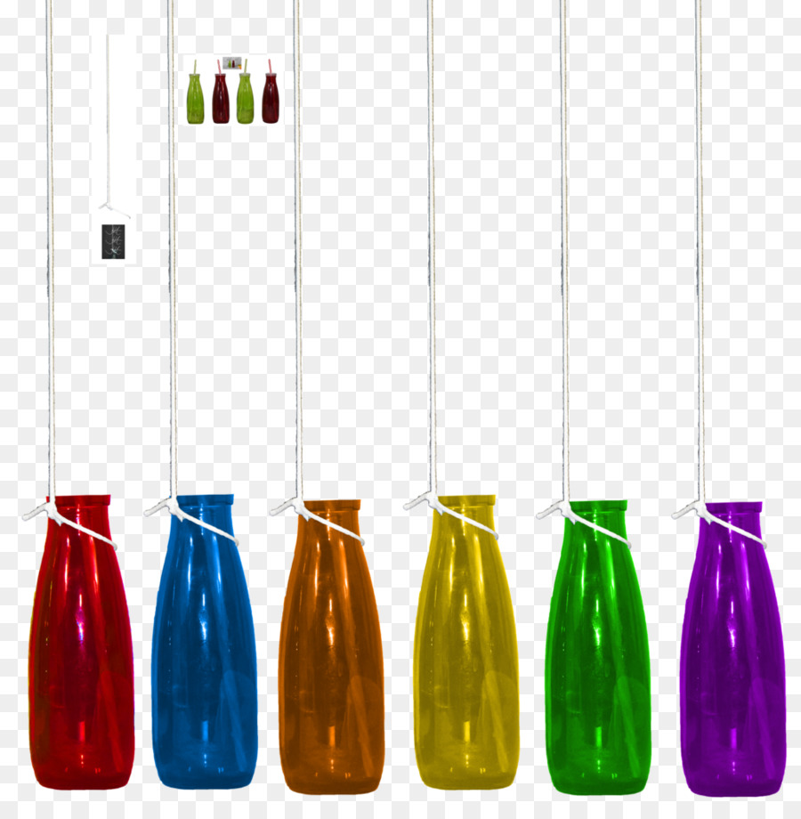 Botellas Coloridas，Vaso PNG