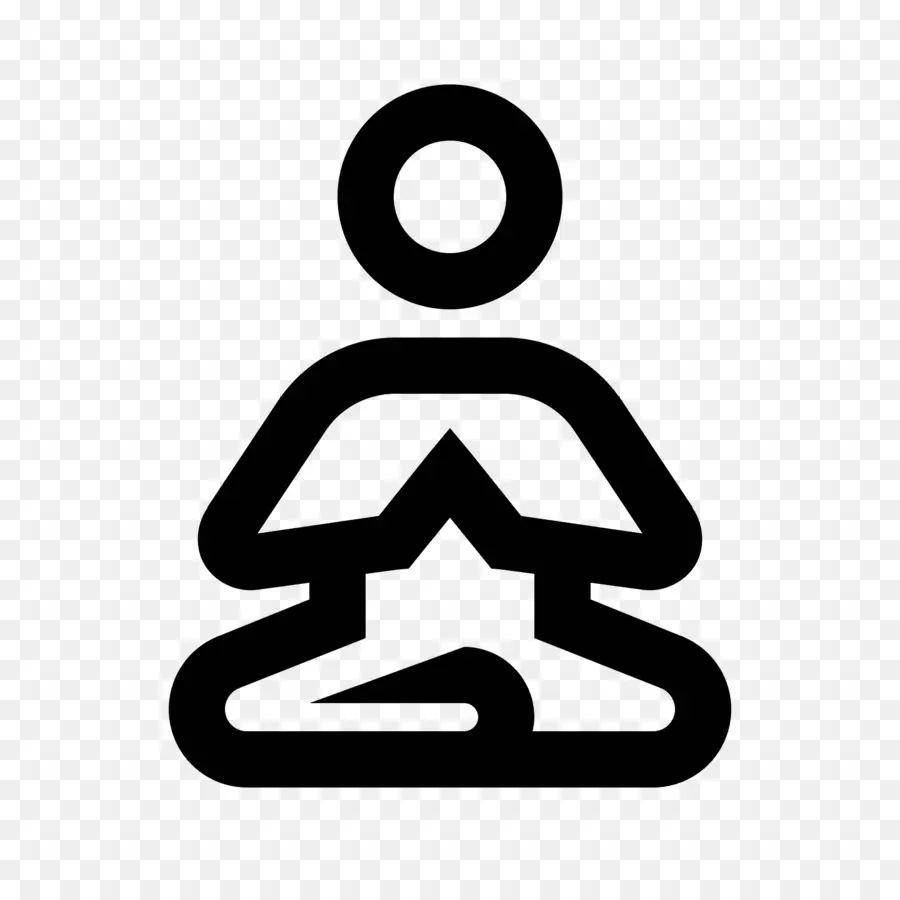 Icono De Meditación，Yoga PNG