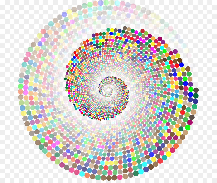 Espiral Colorida，Puntos PNG