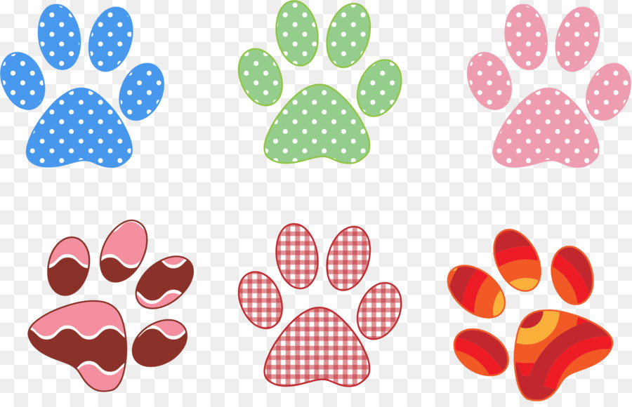 Huellas De Patas Coloridas，Animal PNG