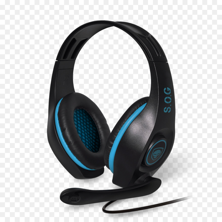 Auriculares Negros Y Azules，Audio PNG