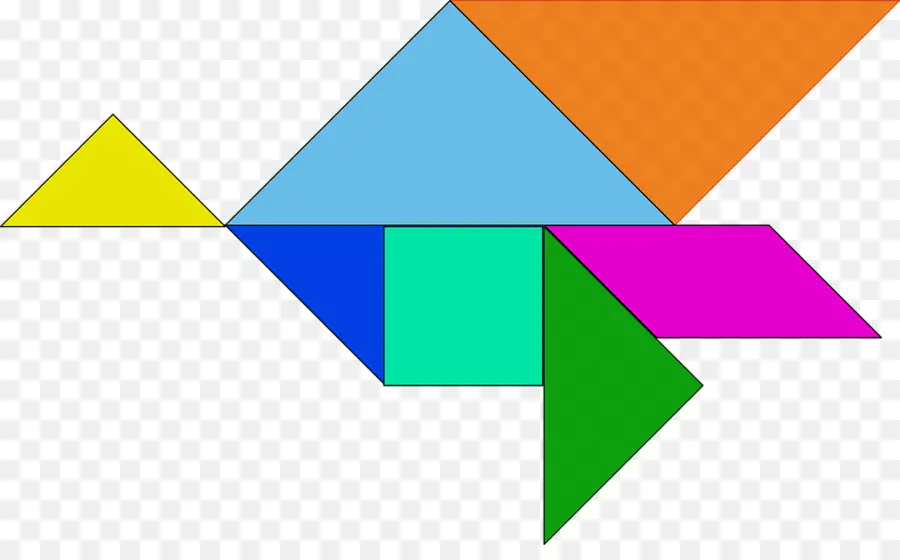 Rompecabezas Tangram，Formas PNG