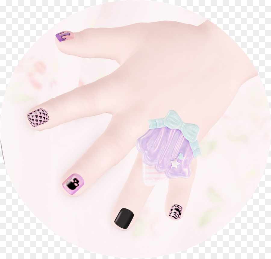 Uñas，Púrpura PNG