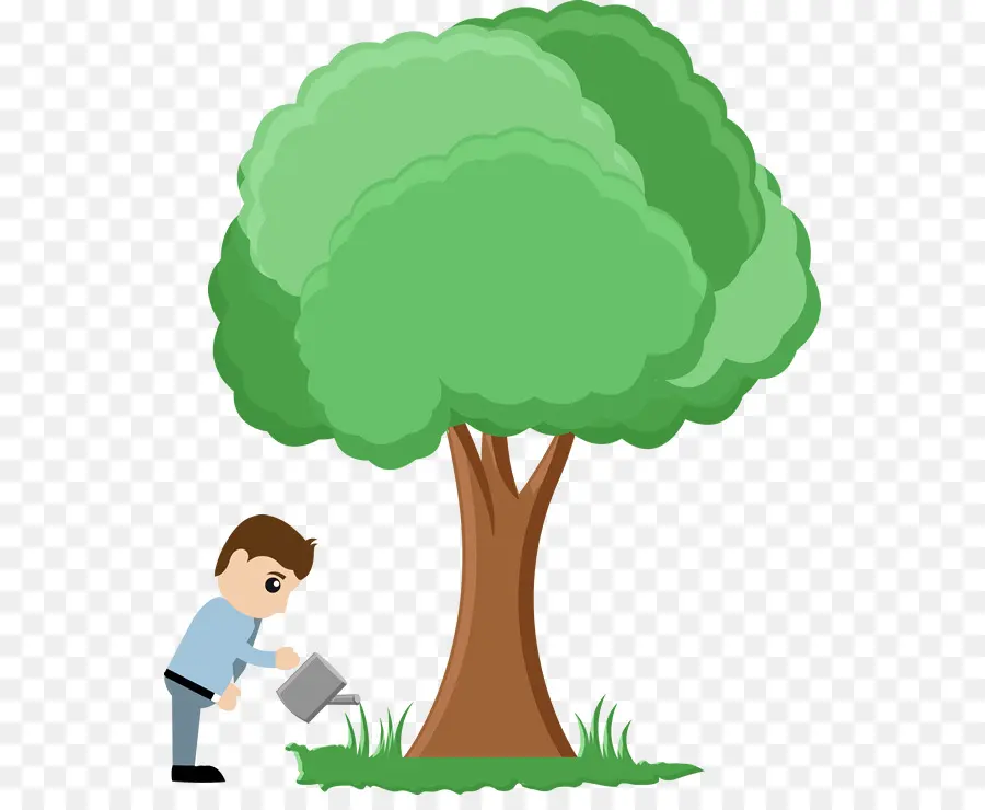 árbol，Regando PNG