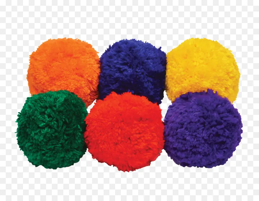 Pompones De Colores，Esponjoso PNG