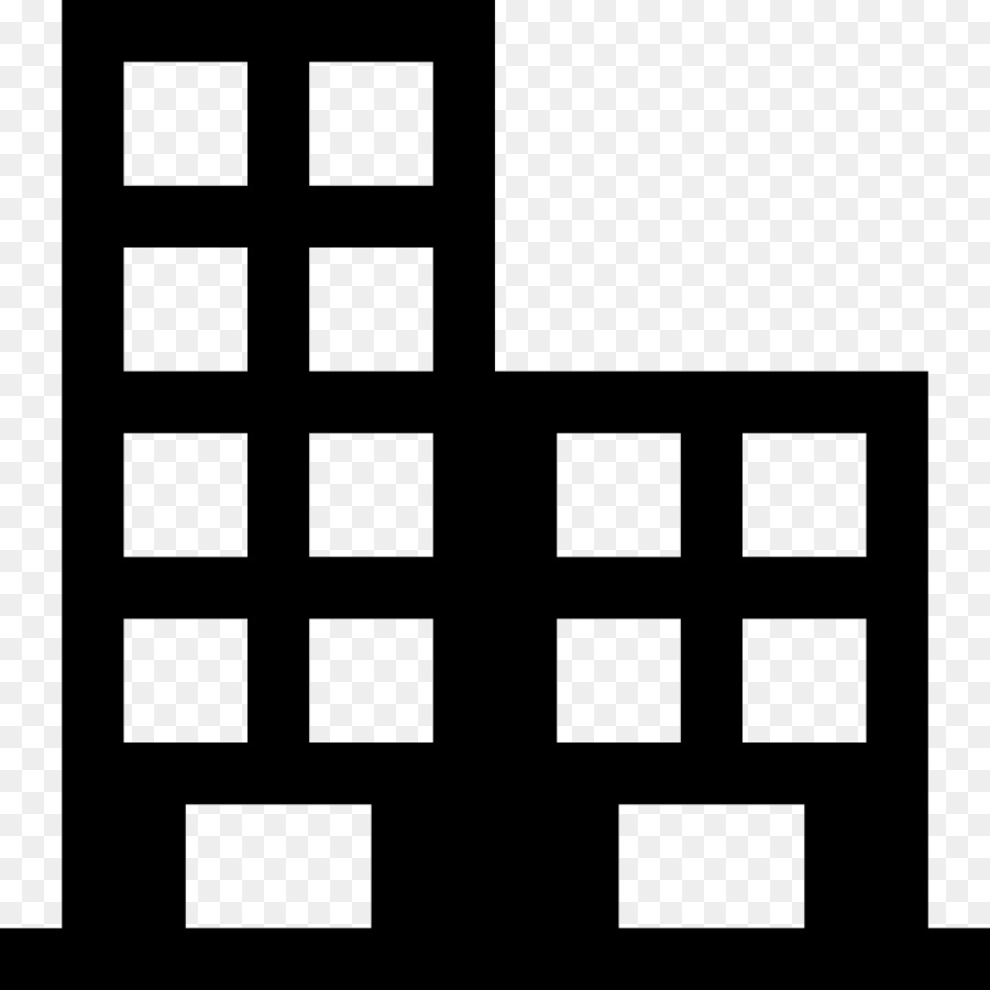 Icono De Edificio Negro，Estructura PNG