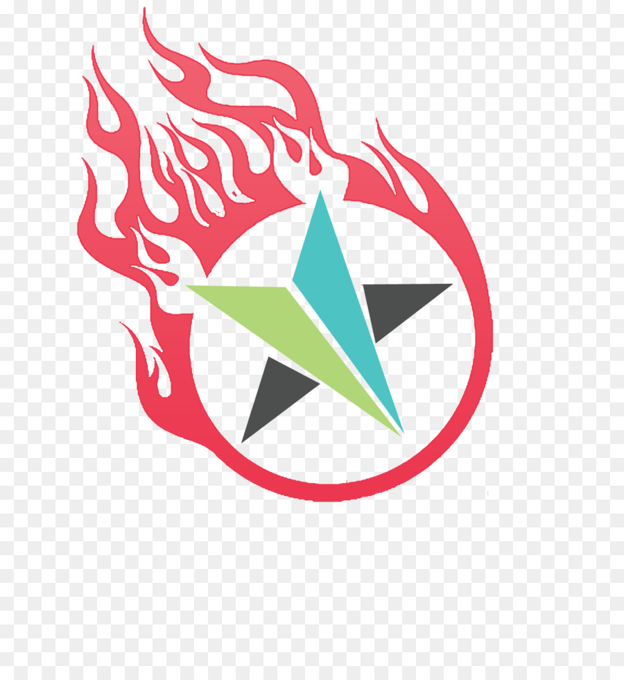 Estrella Con Llamas，Fuego PNG