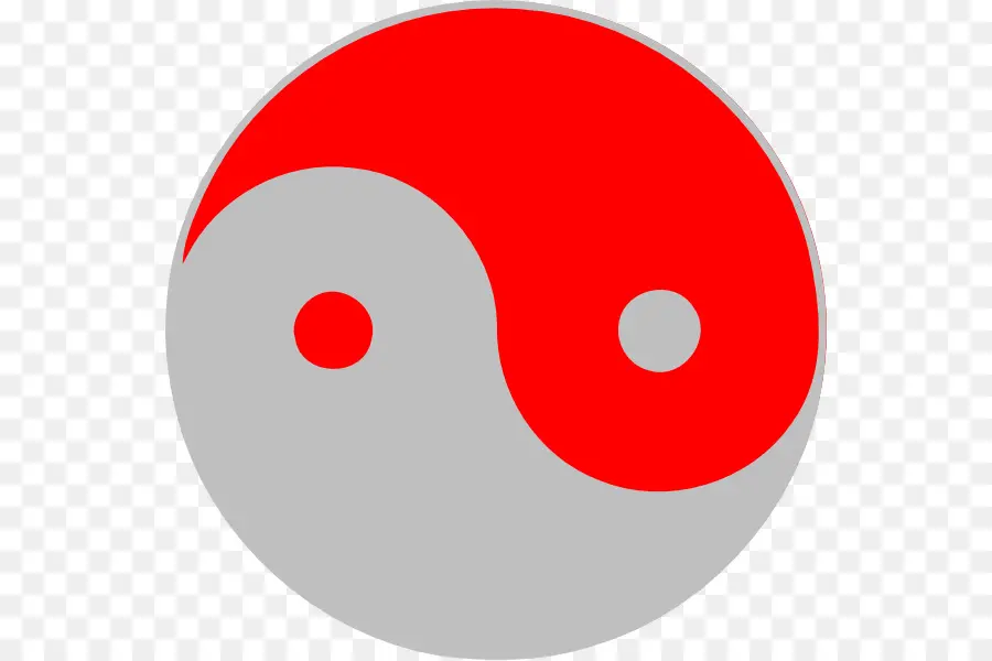 Yin Y Yang，Rojo PNG