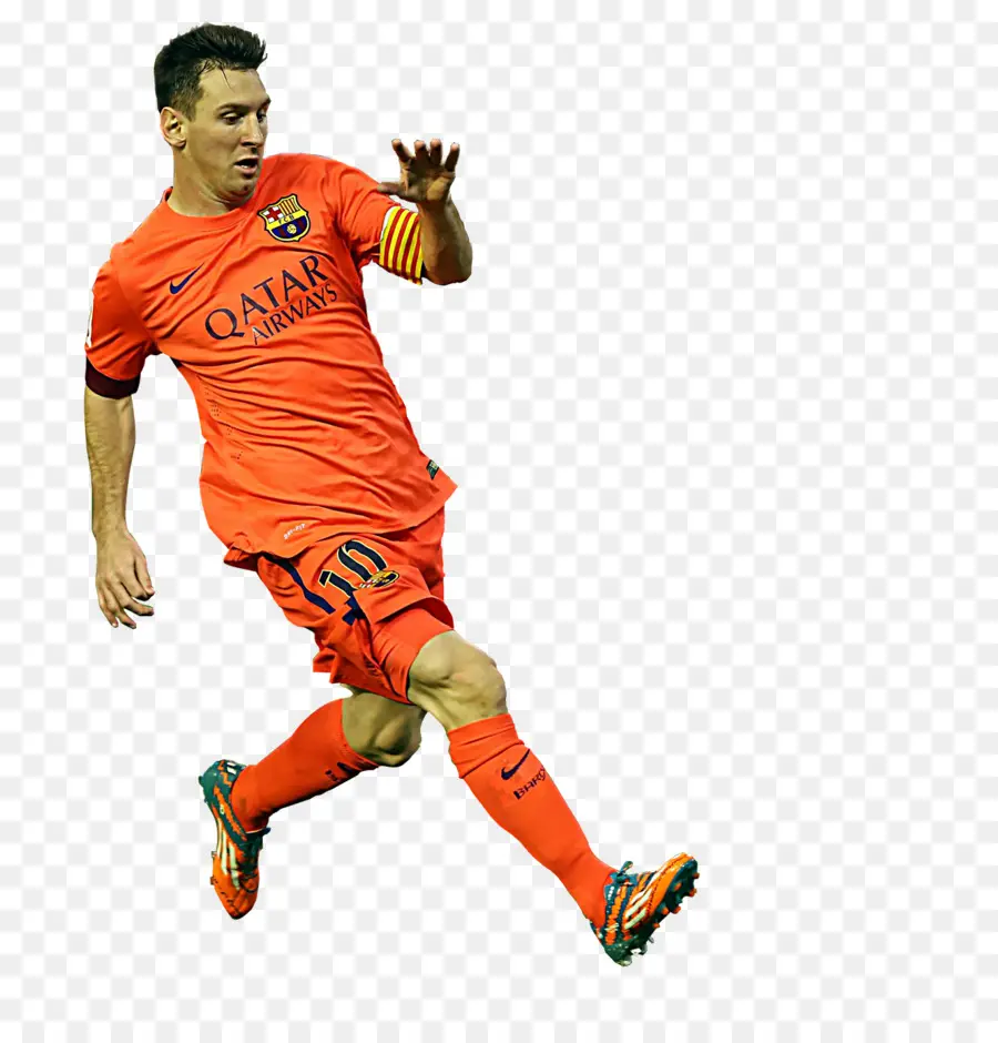 El Fc Barcelona，Jugador De Fútbol PNG