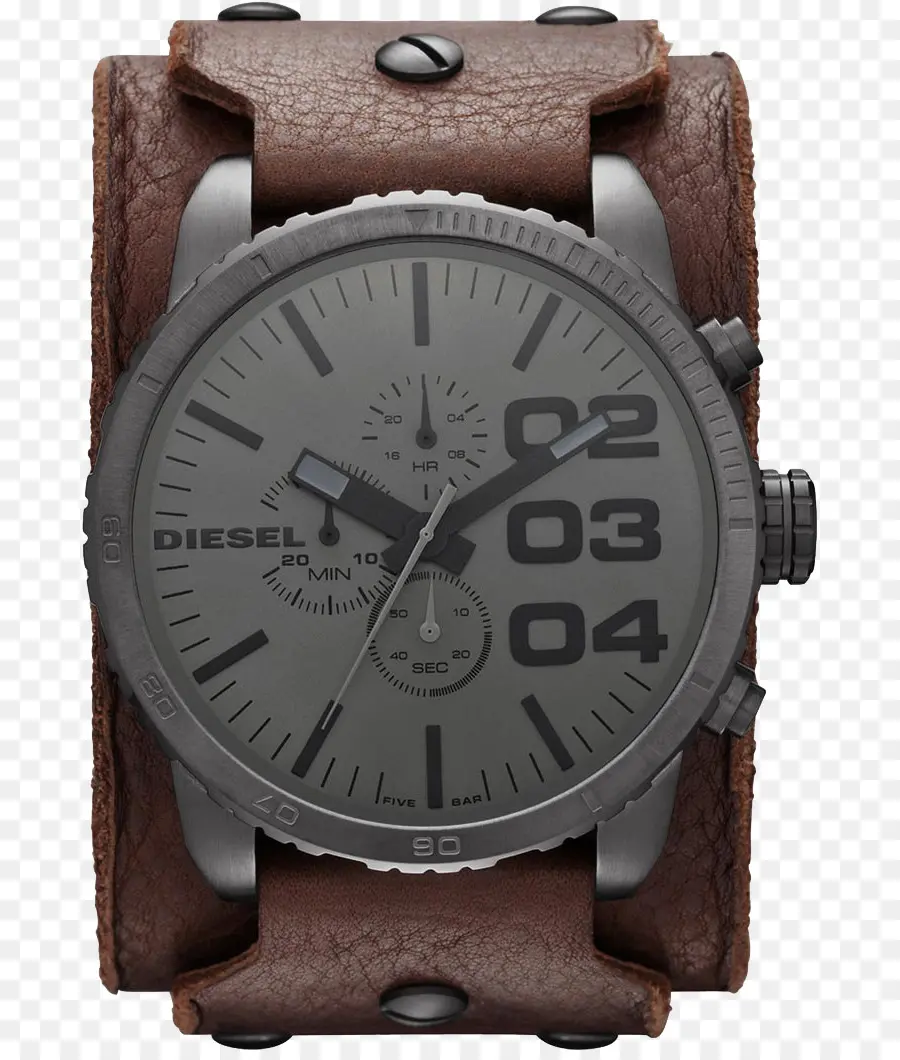 Reloj Diésel，Correa De Cuero PNG