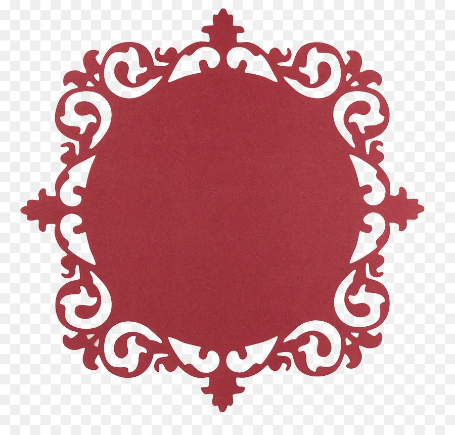 Marco Decorativo Rojo，Ornamento PNG