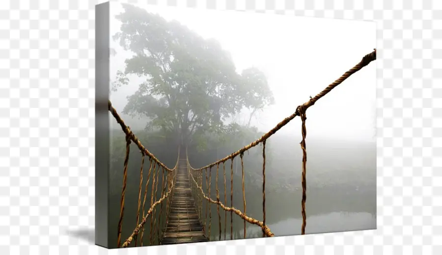 Simple Puente Colgante，Lienzo PNG