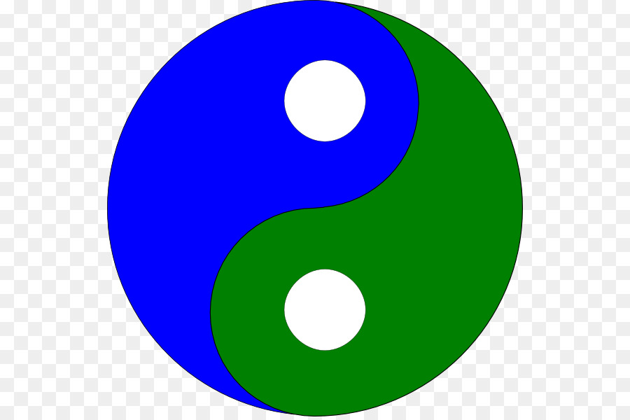 El Yin Y El Yang，Azul PNG