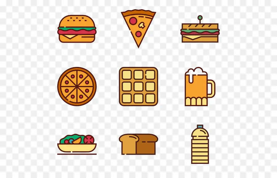 Iconos De Comida，Pizza PNG