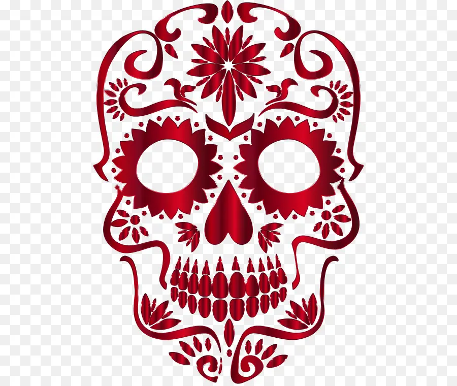 Calavera De Azúcar，Dia De Muertos PNG