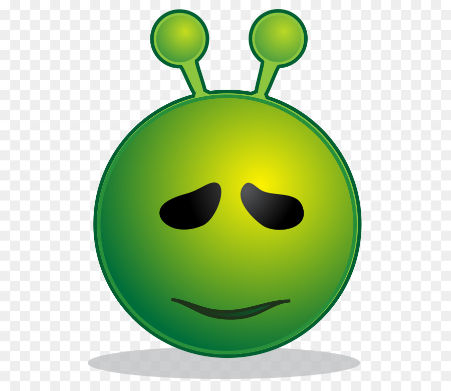 Extraterrestre Enojado，Verde PNG