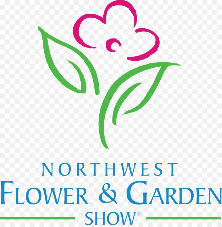 Logotipo De La Exposición De Flores Y Jardines Del Noroeste，Flor PNG