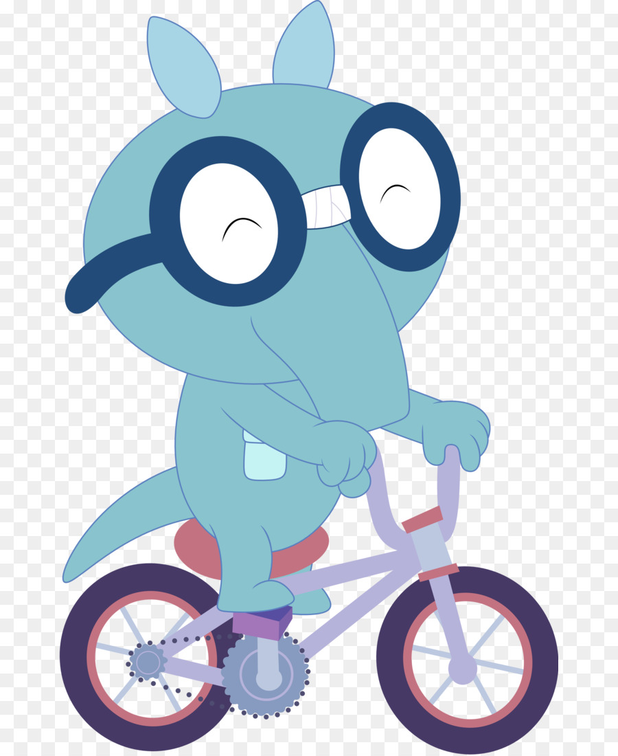 Personaje De Dibujos Animados En Bicicleta，Anteojos PNG