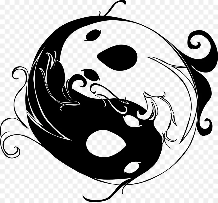 Yin Yang De Pescado，Koi PNG