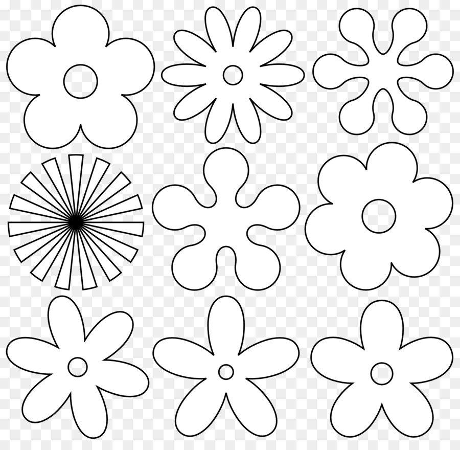 Flor，Libro Para Colorear PNG