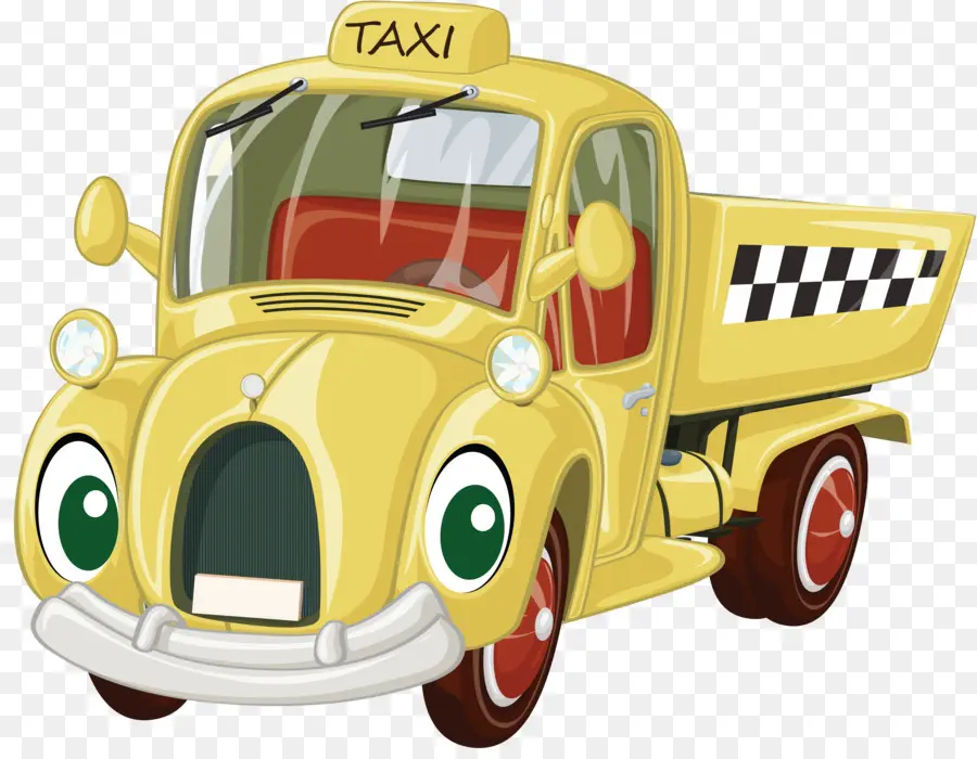 Taxi Amarillo，Auto PNG