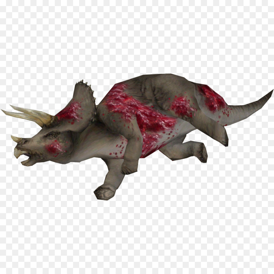 Zoo Tycoon 2 Animales Extintos，Triceratops PNG