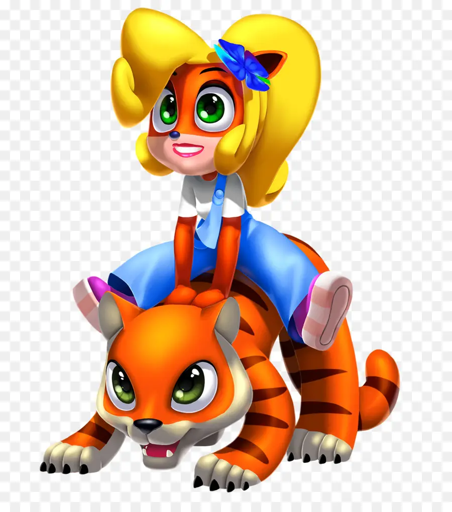 Chica En Tigre，Dibujos Animados PNG