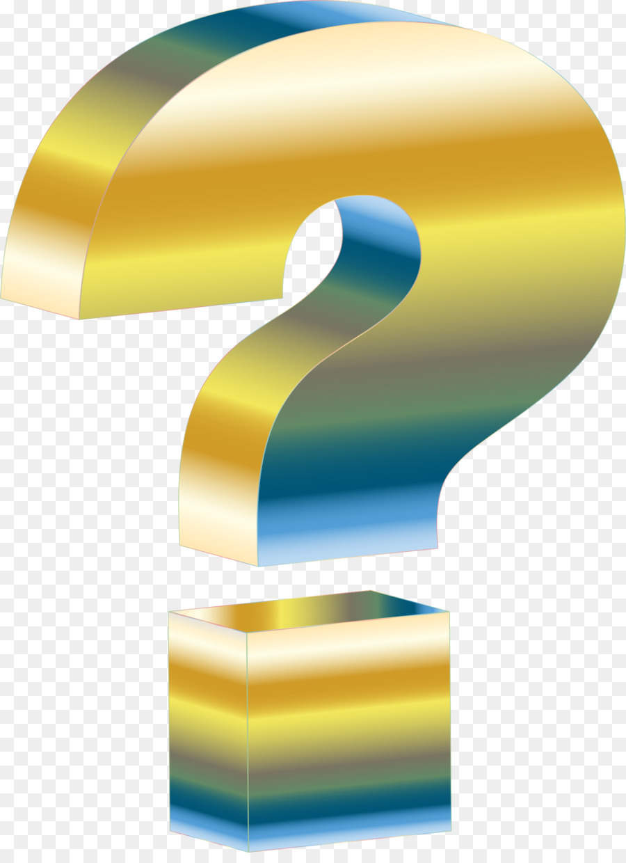 Signo De Interrogación，Oro PNG