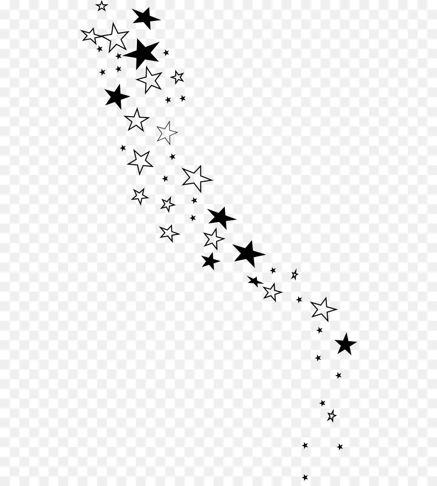 Estrellas，Negro PNG