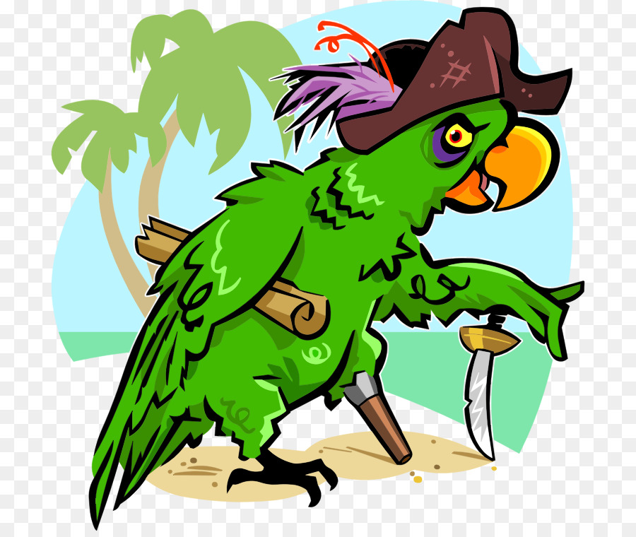 Loro Pirata，Verde PNG