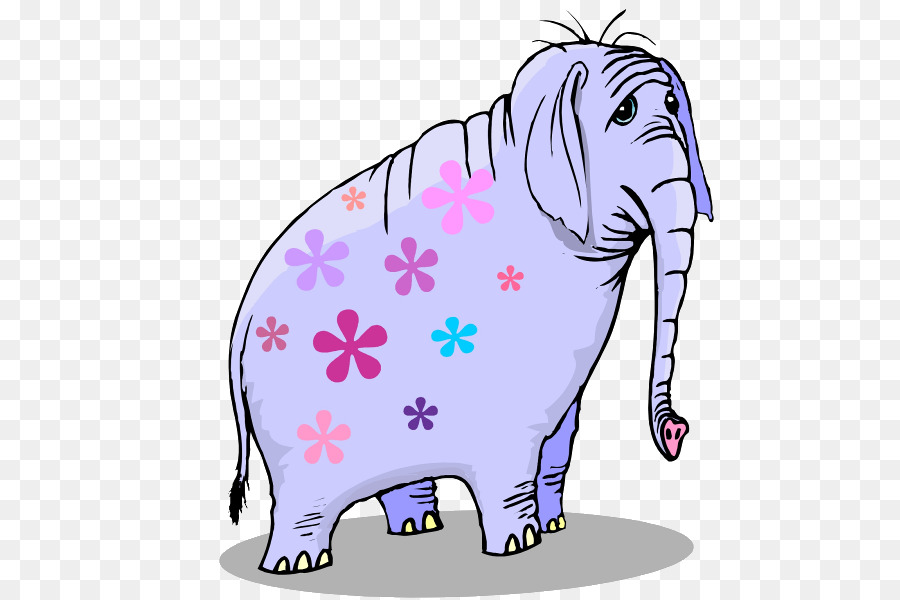 Elefante，Flores PNG