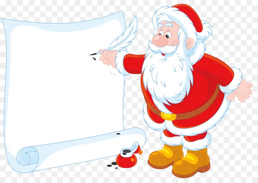 Santa Claus，Escrito PNG