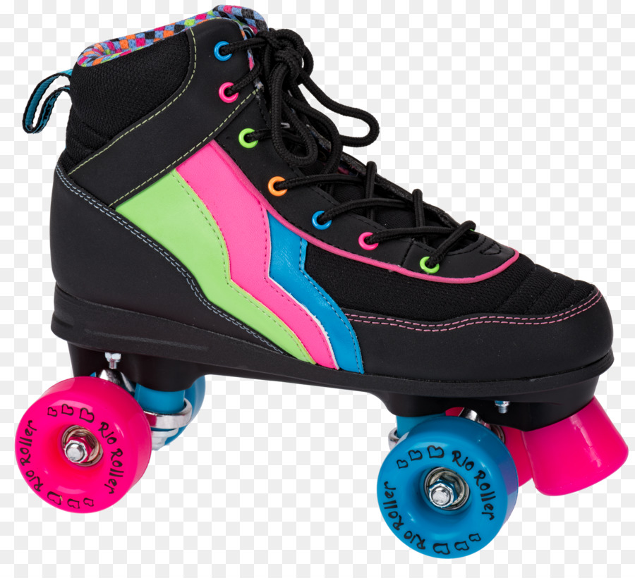 Patines Blancos，Cordones Rosas PNG