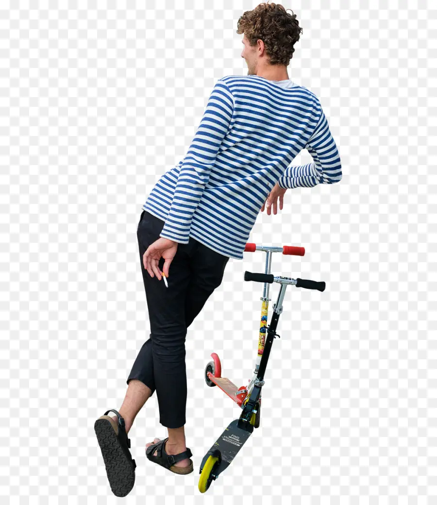 Hombre Con Scooter，Scooter PNG