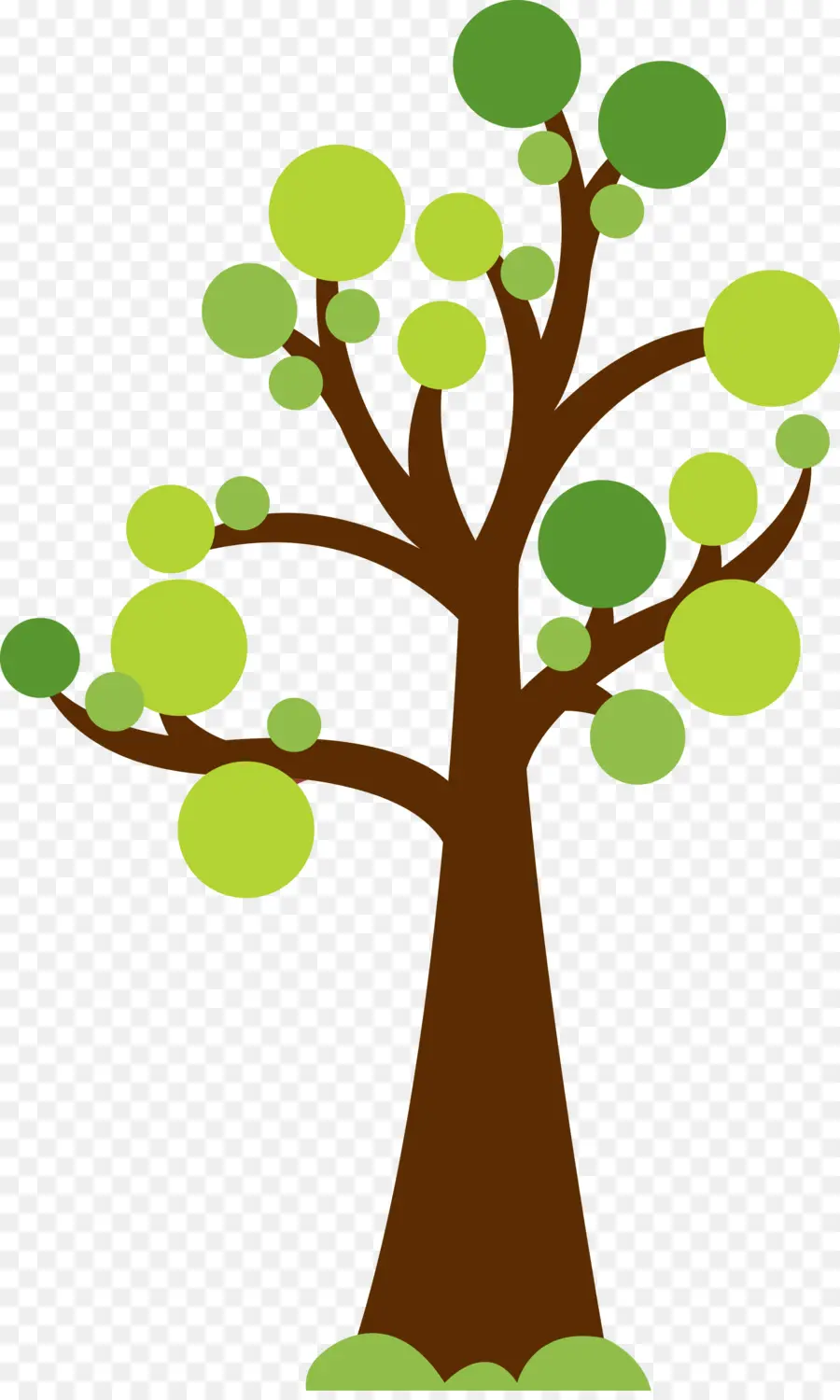 árbol Verde，Hojas PNG