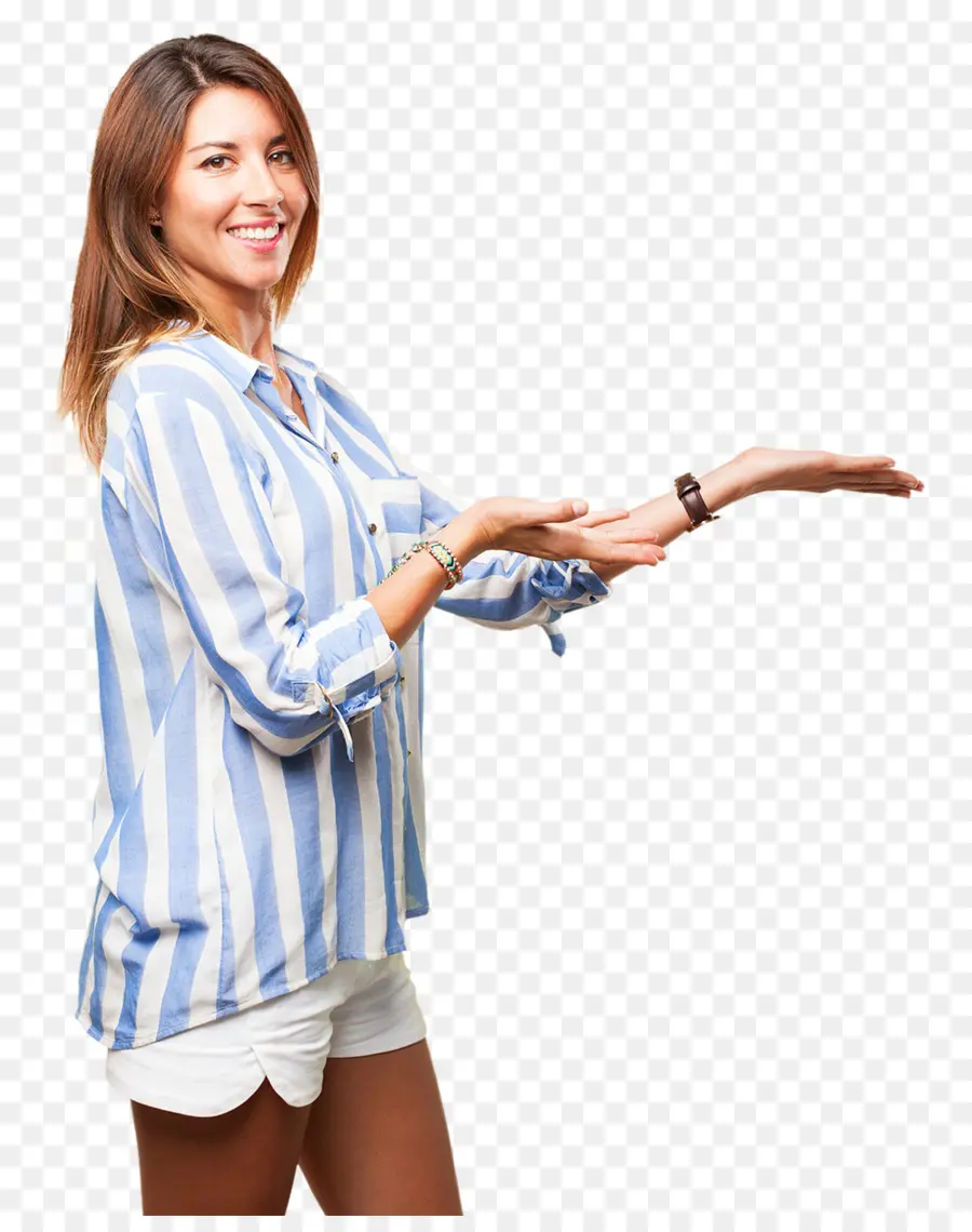 Mujer，Sonriente PNG