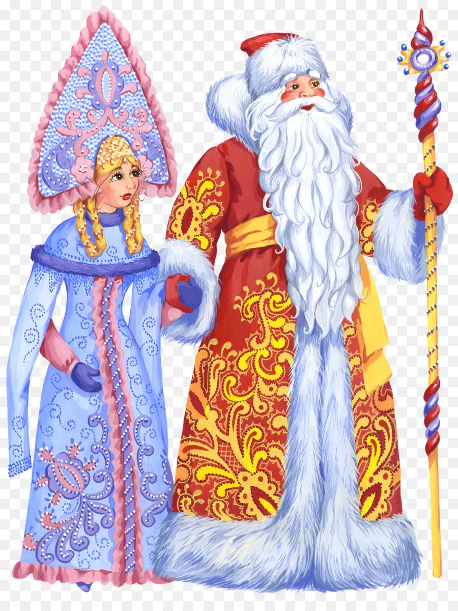 Ded Moroz，Snegurochka PNG