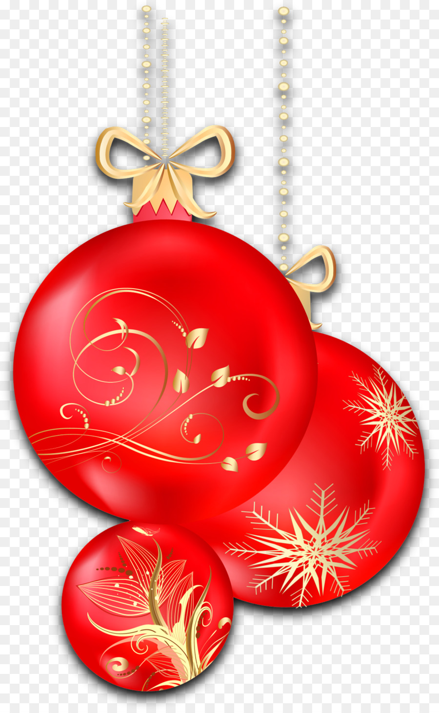 Adornos Navideños，Rojo PNG