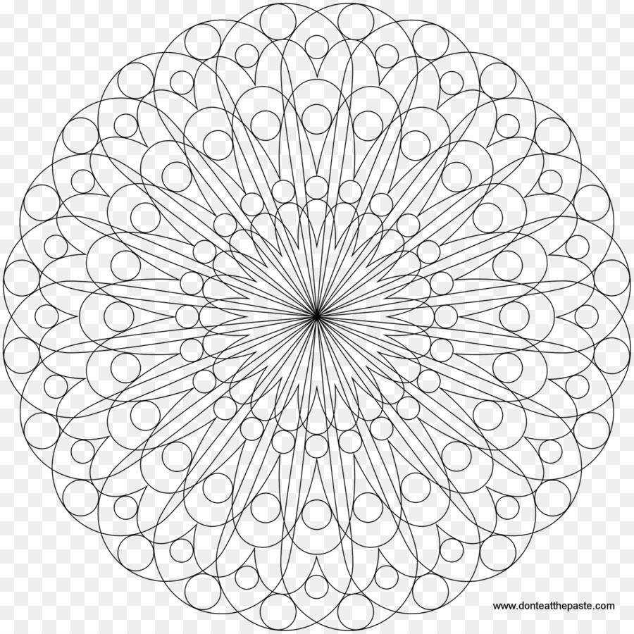 Mandala，Libro De Colorear PNG