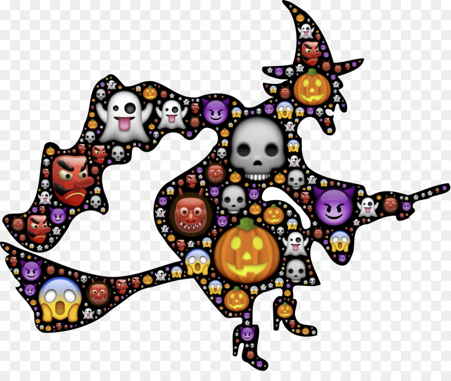 Bruja De Halloween，Escoba PNG