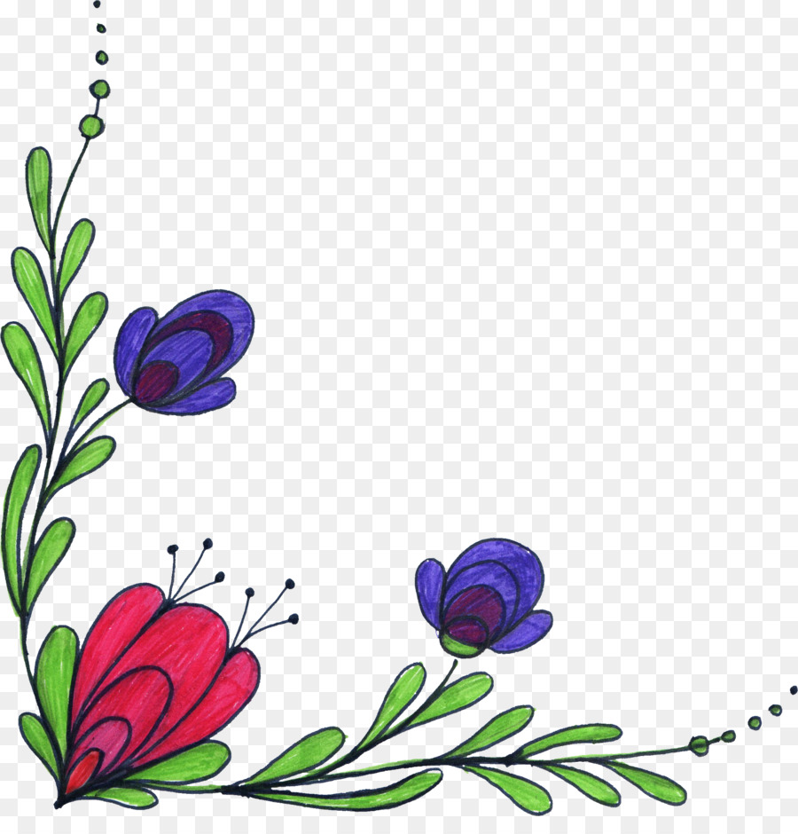 Borde Floral，Flores PNG