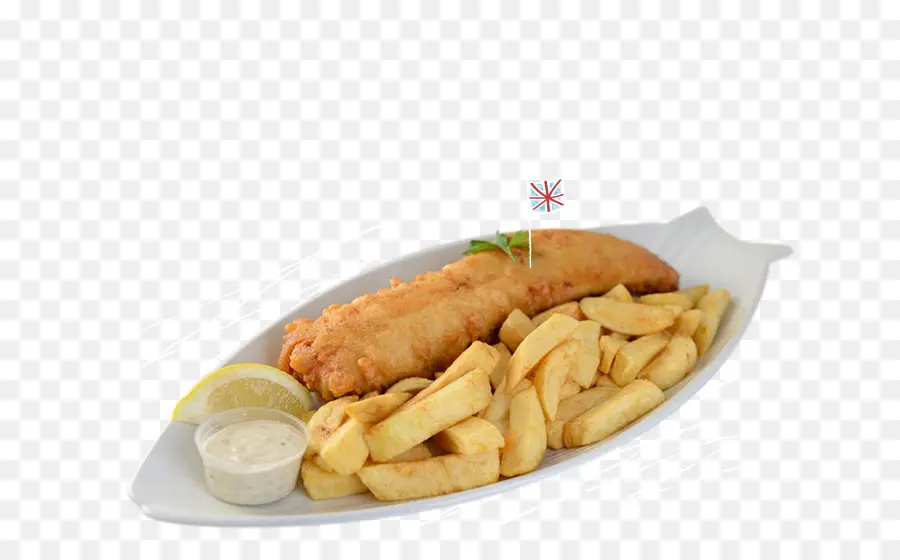 Pescado Y Patatas Fritas，Lámina PNG