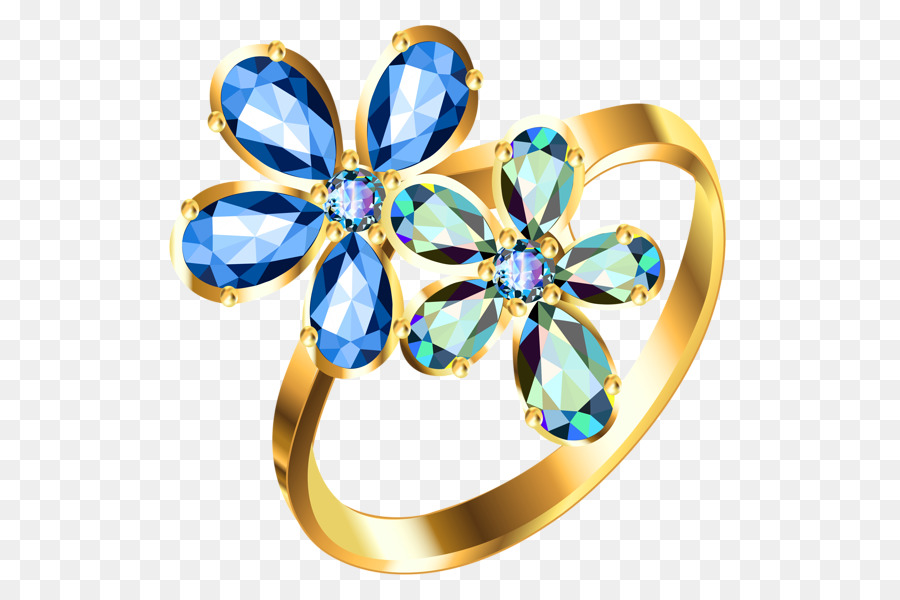 Anillo De Flores，Azul PNG