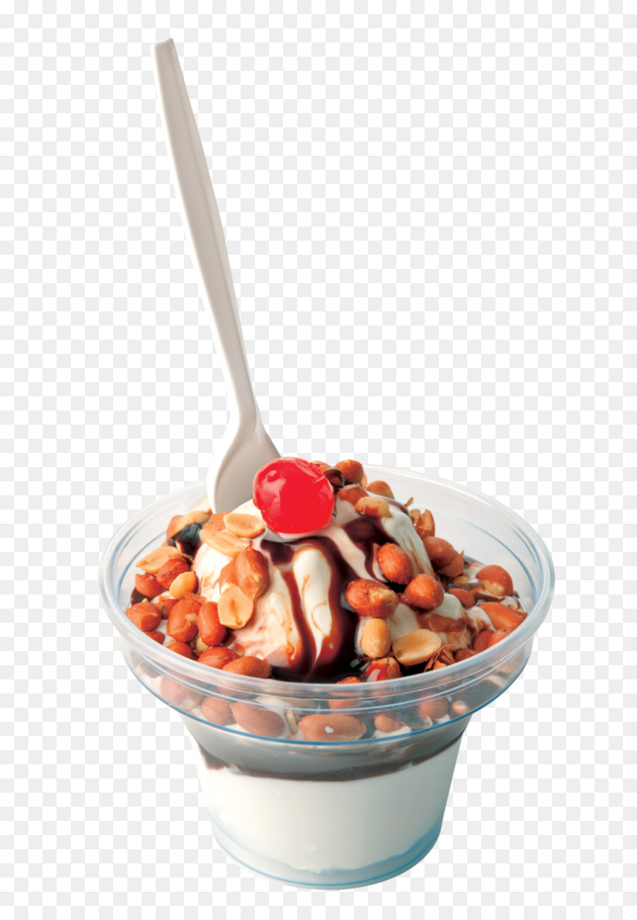 Helado Con Frutas Y Nueces，Helado PNG